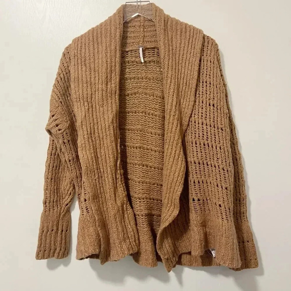 FREE PEOPLE Serene Cardigan Sweater in Brown size XS - Picture 3 of 8